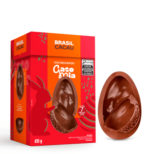 Ovo de Páscoa Recheado Gato Mia Trufado 410g